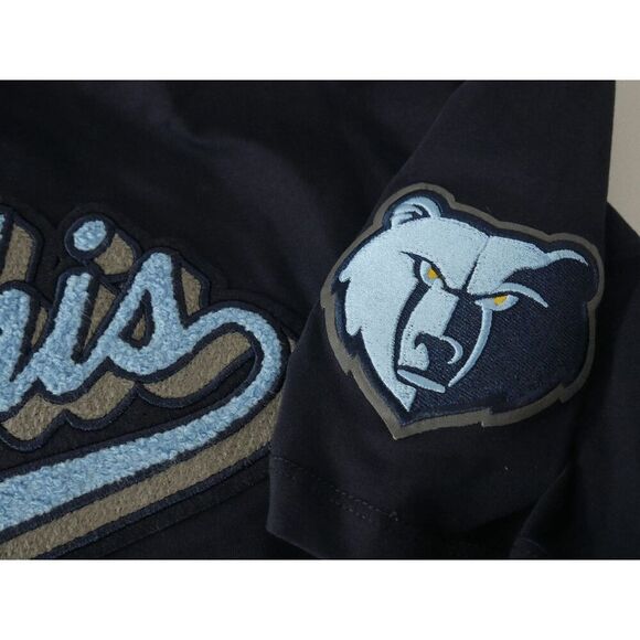 NBA MEMPHIS GRIZZLIES SCRIPT TAIL WOMEN'S SINGLE JERSEY BOXY TEE CROP TOP S - Picture 9 of 10